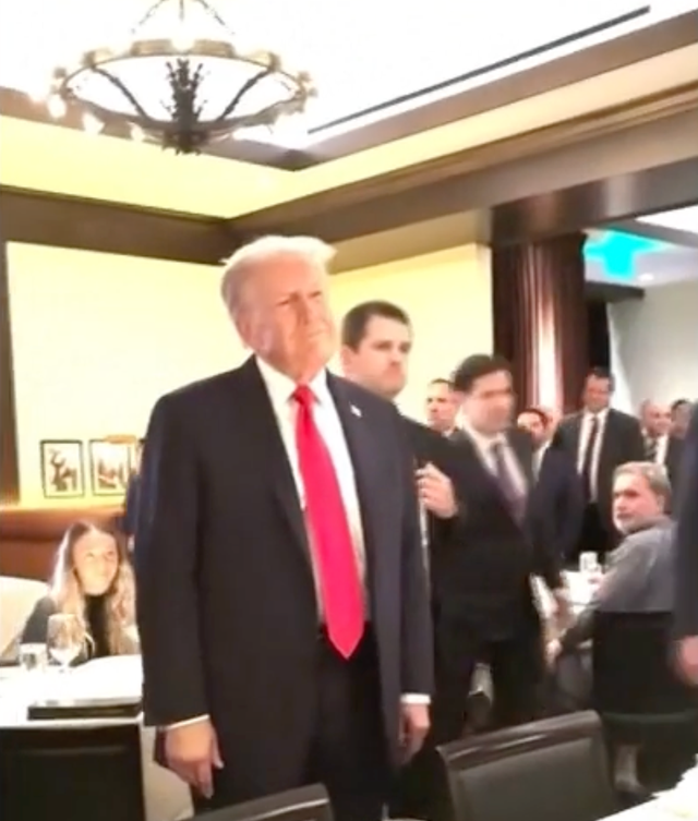 <p>Trump cabinet dinner at DC restaurant gatecrashed by protesters</p>