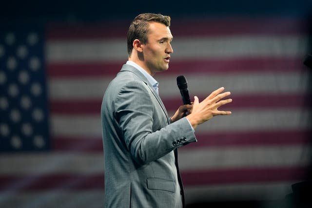 <p>Charlie Kirk, 31, a Donald Trump ally and co-founder and chief executive of the youth right-wing organisation Turning Point USA</p>