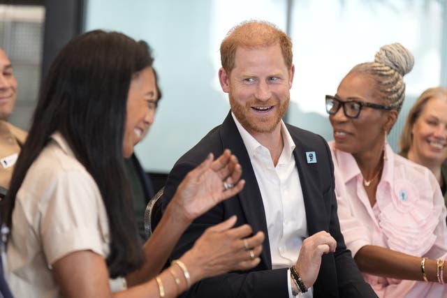<p>Prince Harry has finished his four-day trip to the UK with a visit to a charity set up in memory of his mother, Princess Diana</p>