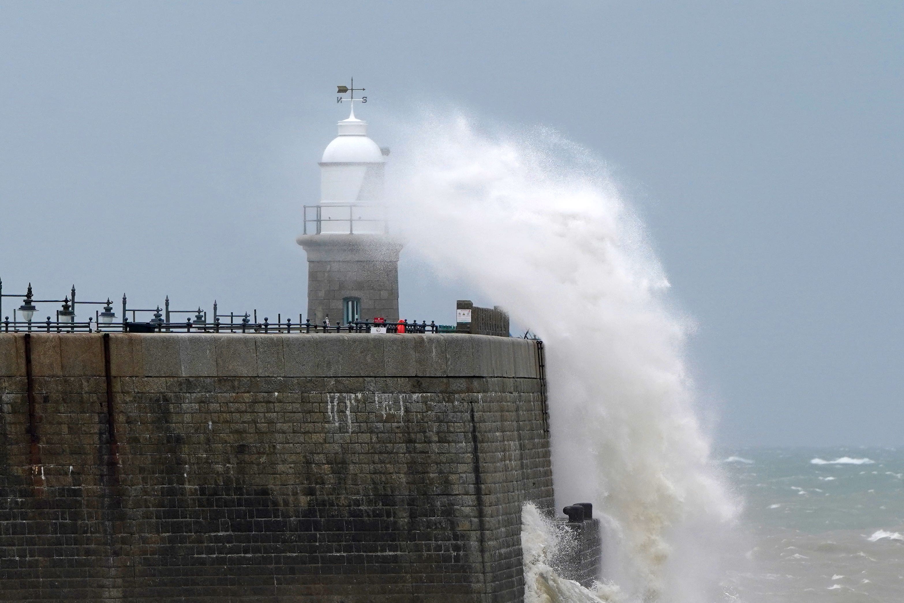 ’Strong and gusty winds’ and possible thunderstorms are expected on Sunday and into Monday evening
