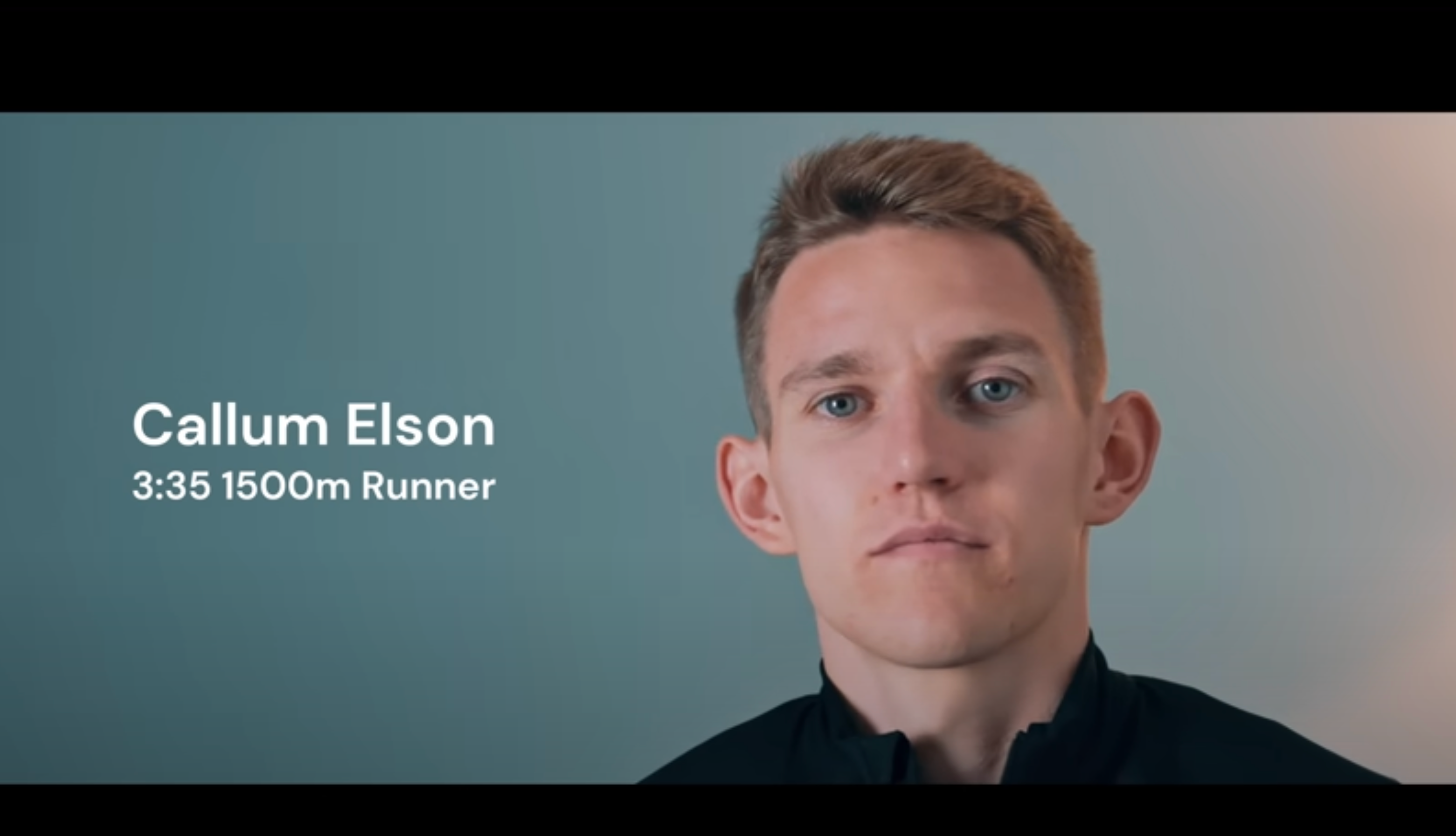 A still from Callum Elson's YouTube channel The Distance Project
