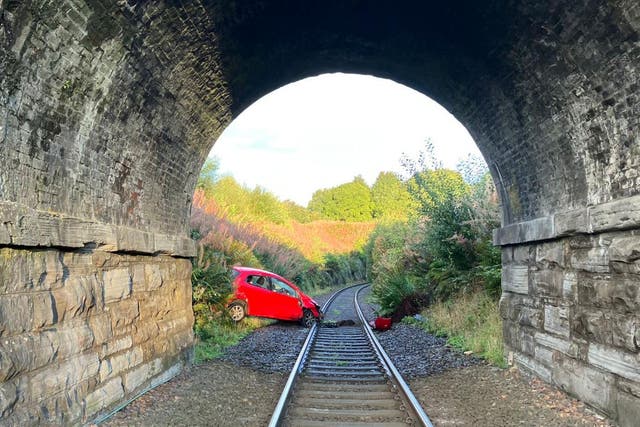 The incident happened on Thursday morning (Network Rail Scotland/PA)