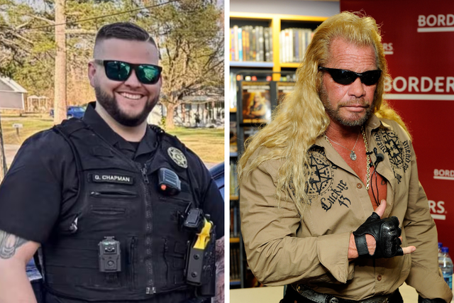 <p>Priceville, Alabama, police officer Garry Chapman is the son of reality TV star Dog the Bounty Hunter</p>
