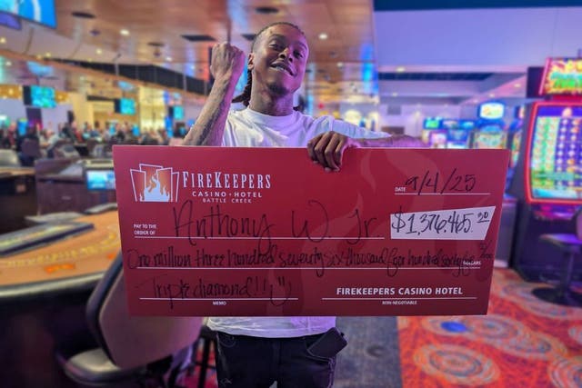 <p>Anthony W. from Indiana went viral for calling his mom to tell her he won over $1.3 million while playing blackjack at a Michigan casino </p>