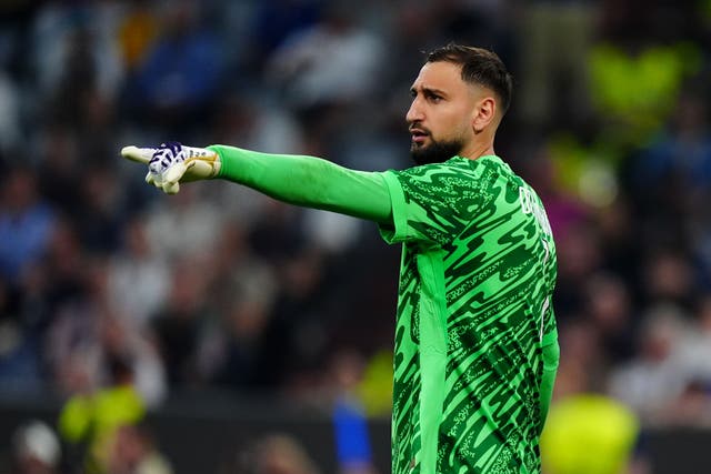 <p>New Manchester City signing Gianluigi Donnarumma spent his first full day at the club on Thursday (Mike Egerton/PA)</p>