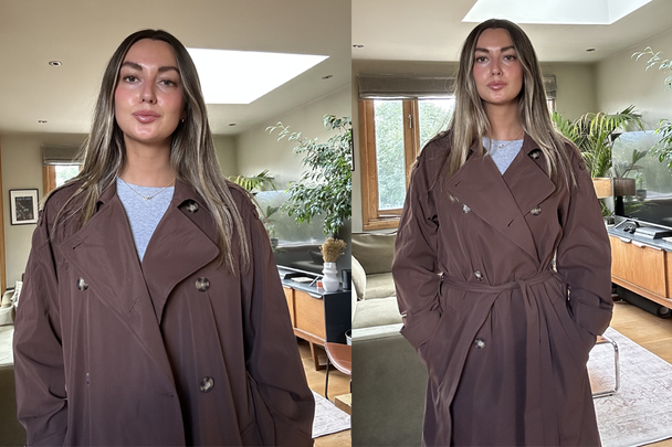 indybest best trench coats review Asos Design longline trench coat in chocolate