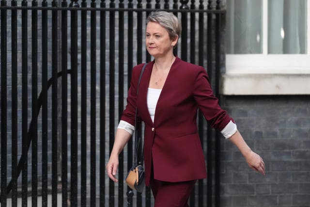 Yvette Cooper was moved from the Home Office to her new role as Foreign Secretary (Jonathan Brady/PA)