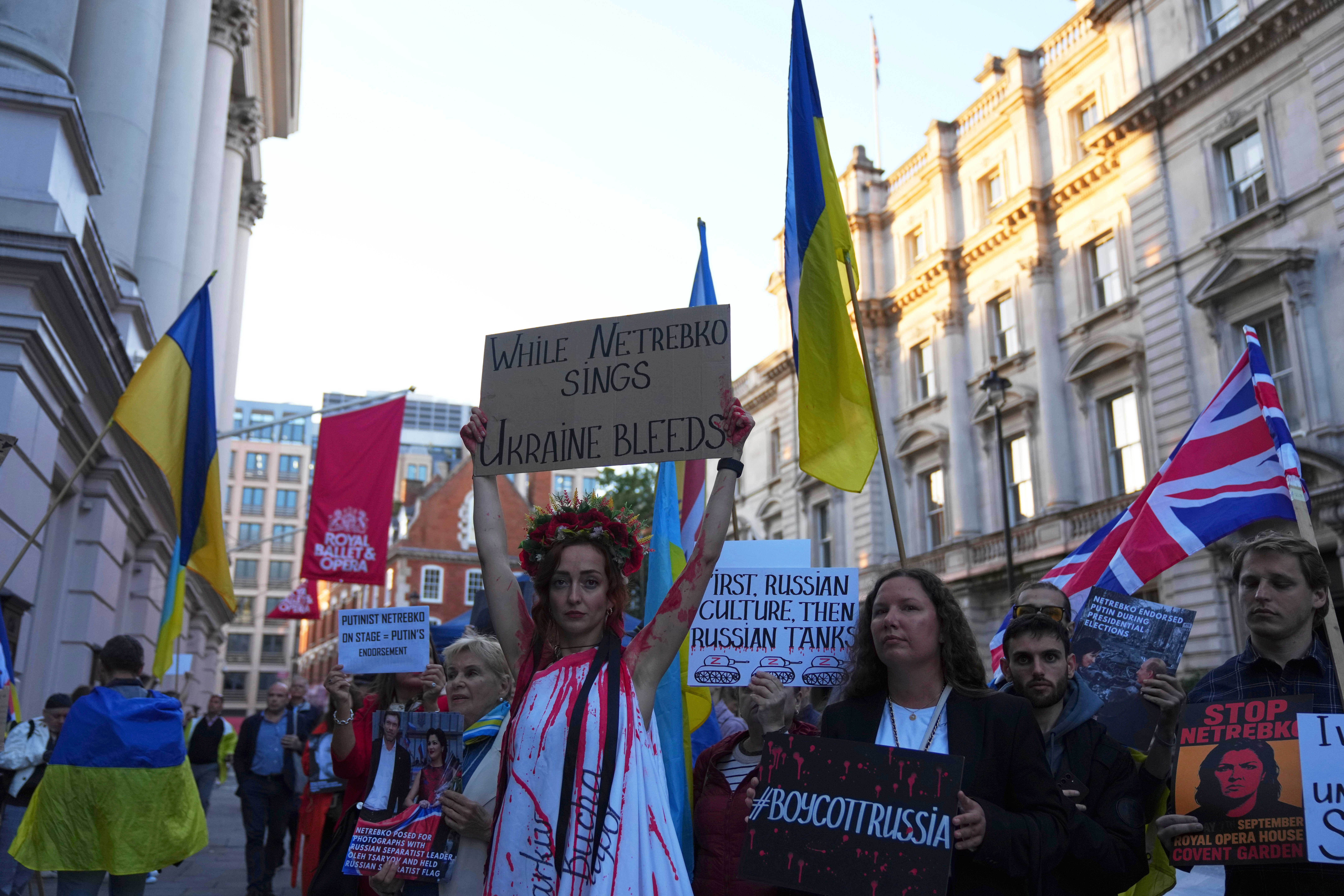 Britain Russia Ukraine Protest
