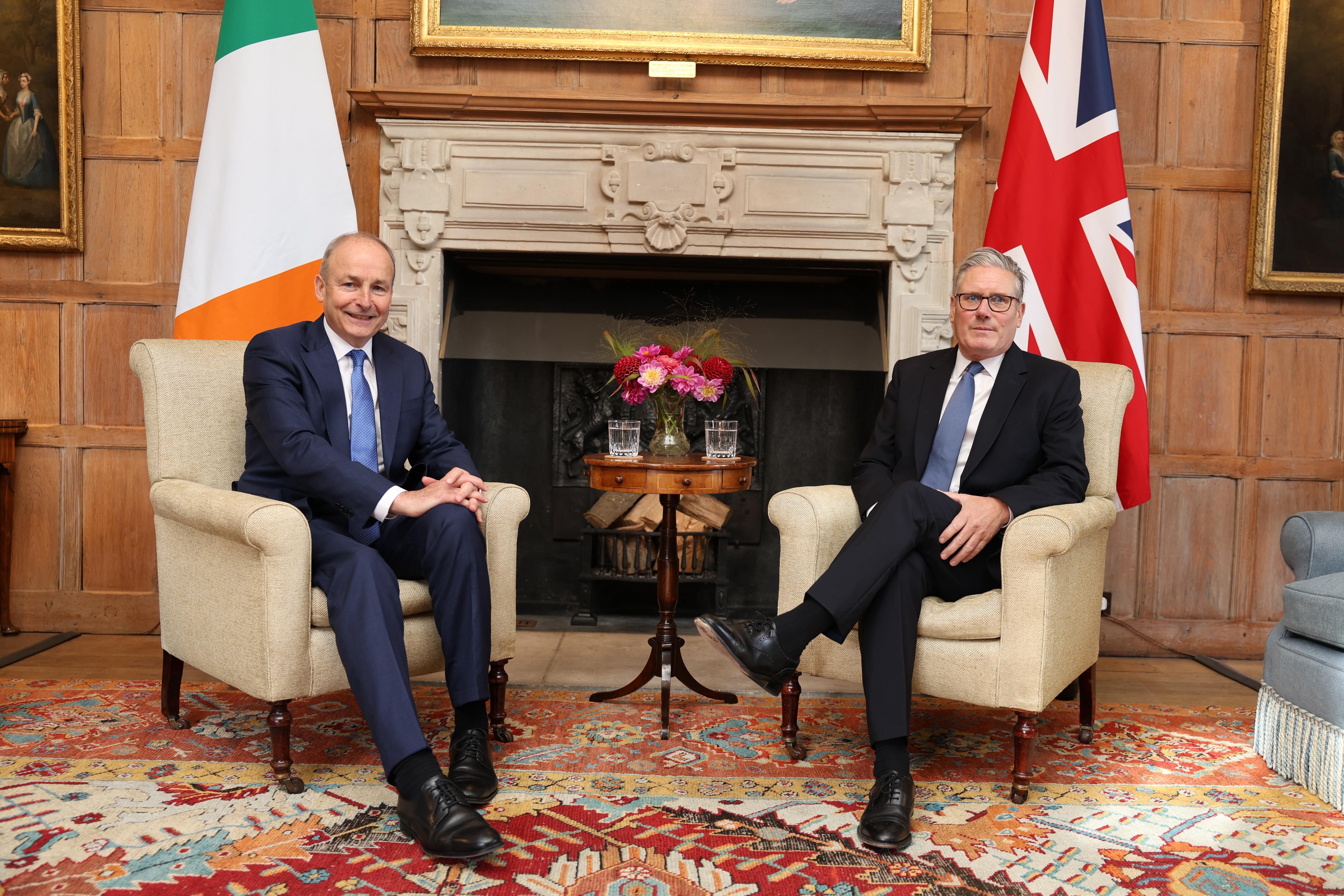 Taoiseach Micheal Martin meets with Sir Keir Starmer in Downing Street on Friday