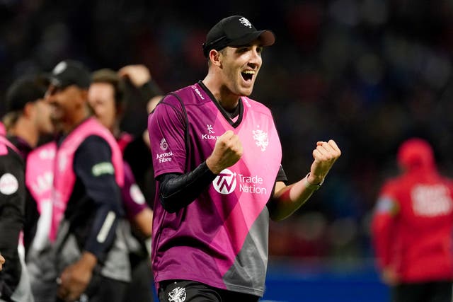 Craig Overton and Somerset are into another white-ball final (Mike Egerton/PA)