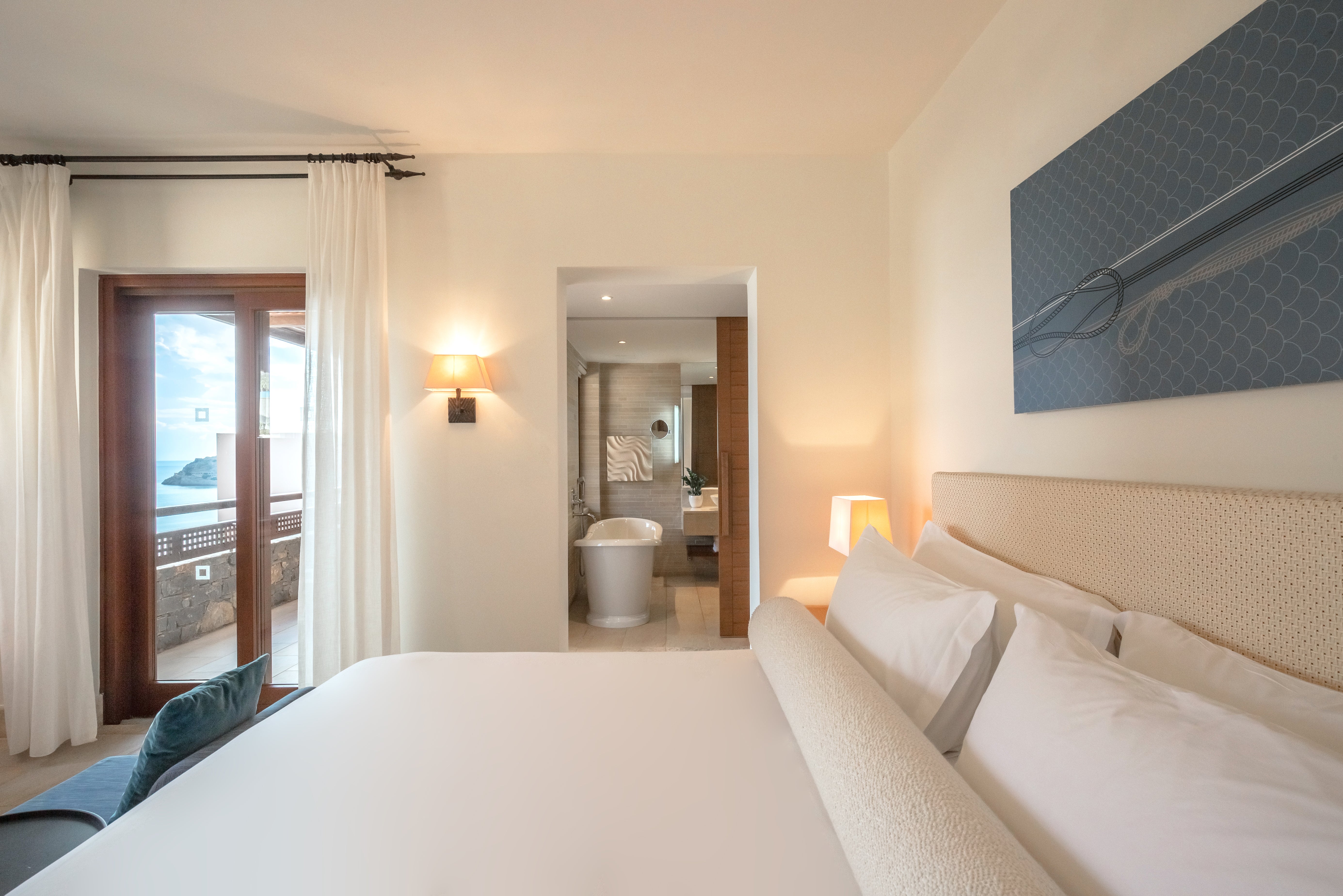 The comfortable beds are one of the highlights at Phaea Blue