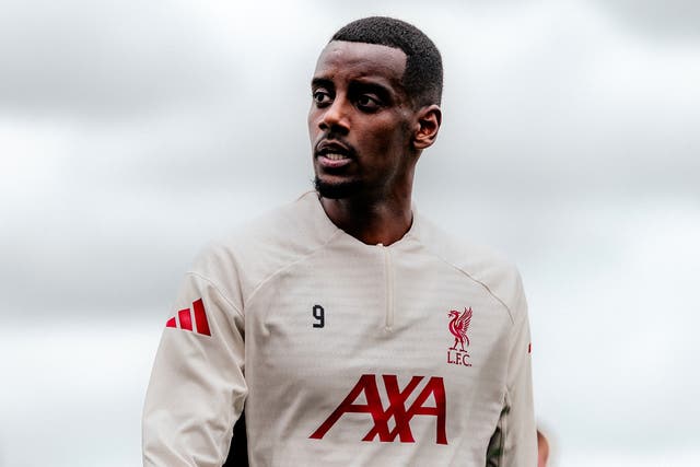<p>Alexander Isak looks set to make his Liverpool debut against Atletico Madrid</p>