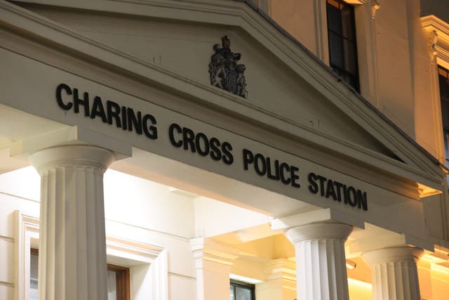 <p>Nine police officers based at Charing Cross police station have been suspended by the Metropolitan Police</p>