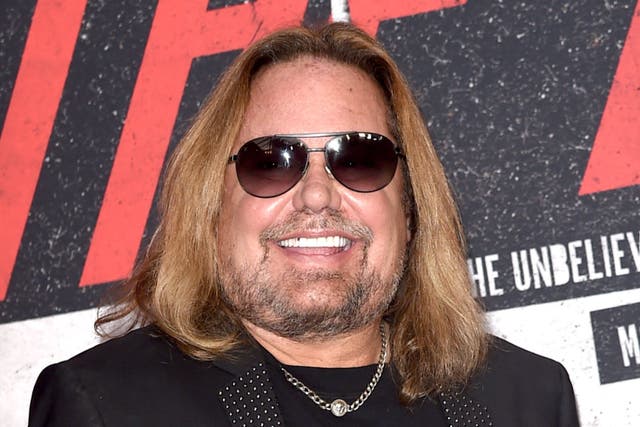 <p>Vince Neil at the premiere of Netflix's Mötley Crüe biopic 'The Dirt' in Hollywood in 2019</p>