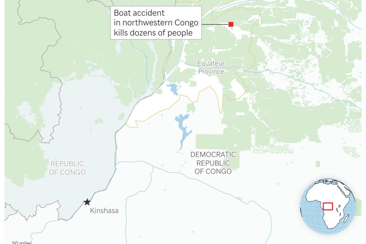 Two Congo Boat Accidents Kill Over 190 in Equateur Province