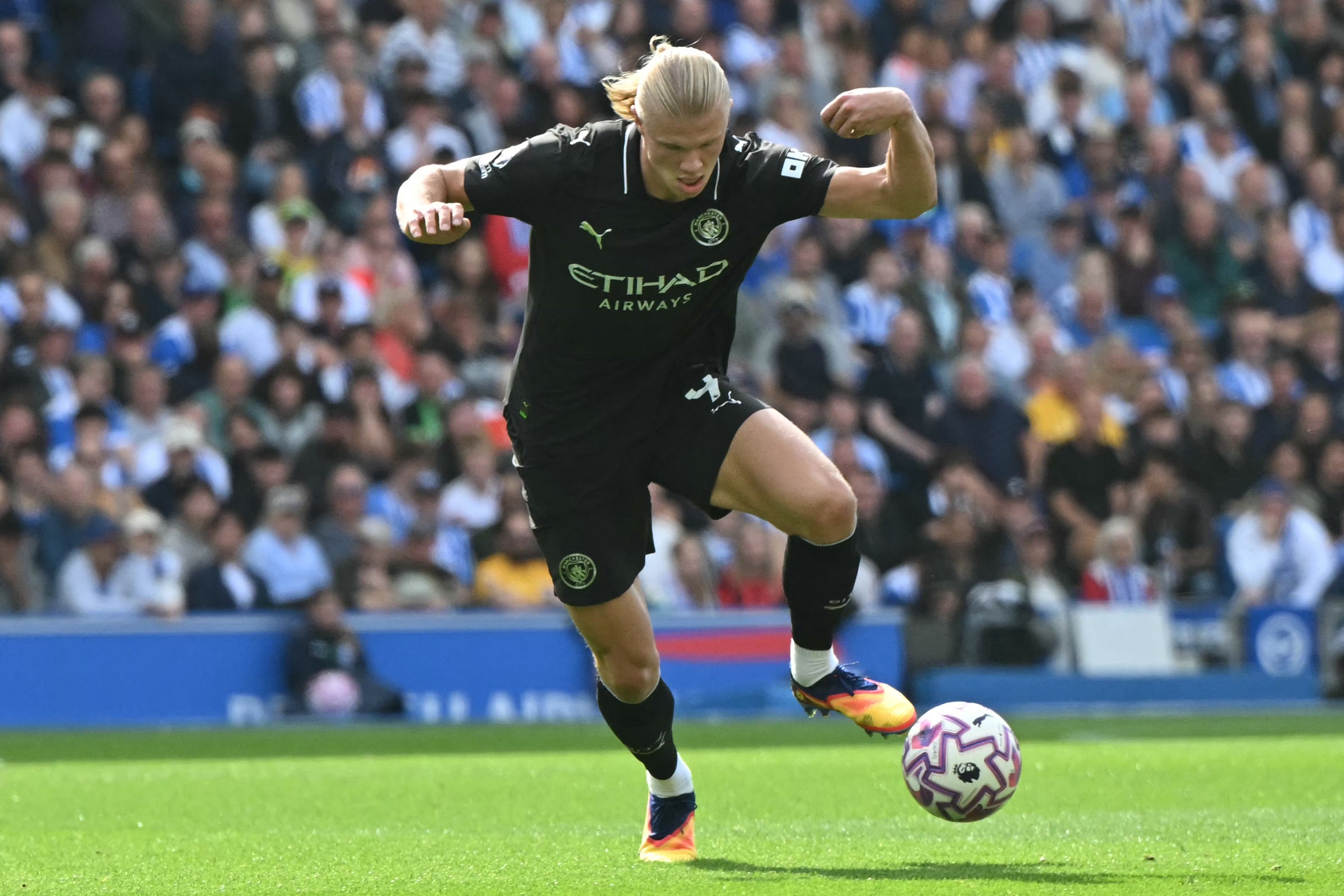 Erling Haaland ha estado en buena forma esta temporada y podría ser el fabricante de la diferencia con las dos partes en el estadio Etihad