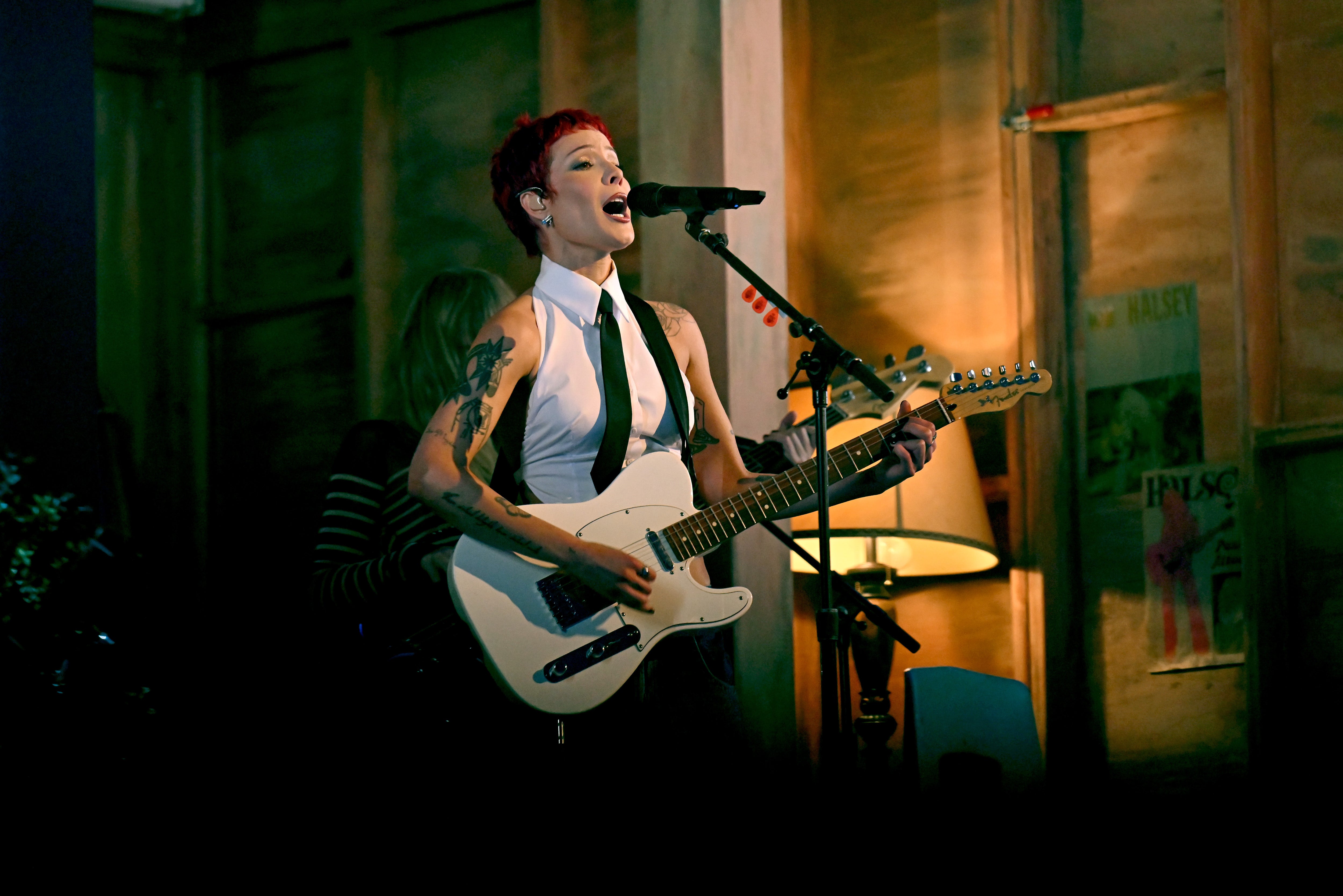 Halsey performing at the 2024 MTV Video Music Awards