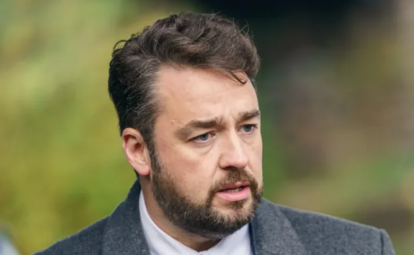 <p>Jason Manford as Steve Savage in 'Waterloo Road' </p>