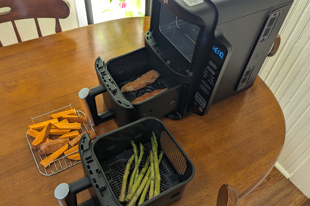 indybest best air fryer review Ninja doublestack 8 qt & 2-basket air fryer