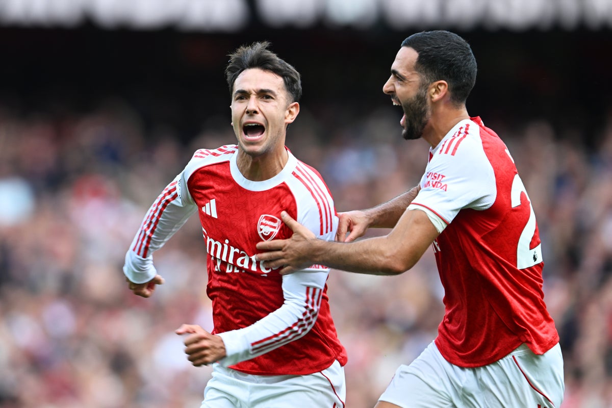 Arsenal v Nottingham Forest live: Zubimendi stunner gives Gunners lead as Eze makes debut