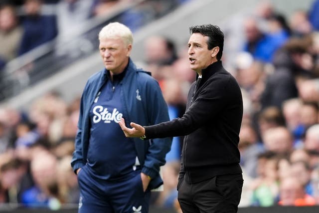 Unai Emery (right) (Nick Potts/PA)
