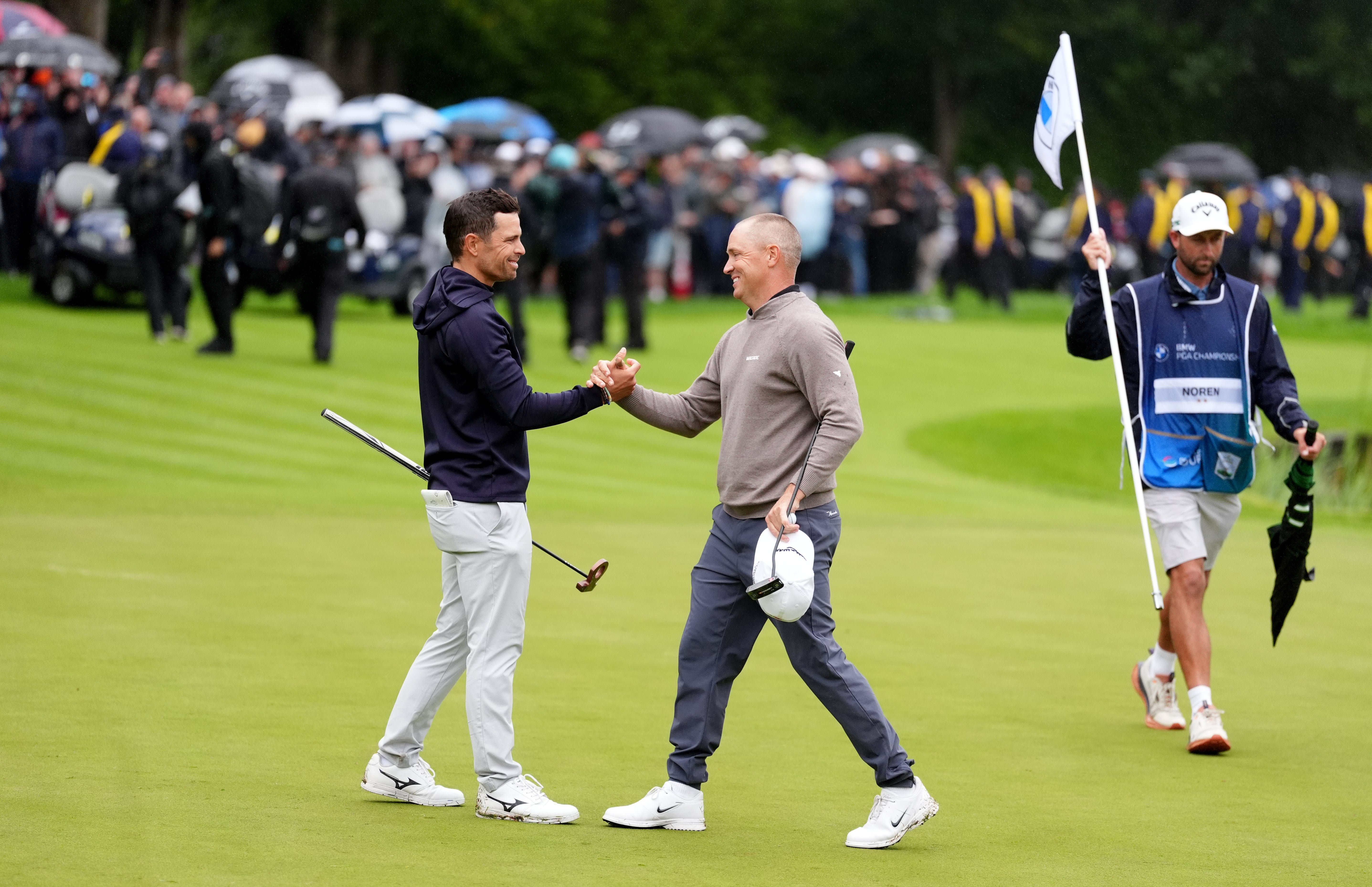 Alex Noren held his nerve to descend Adrien Sadder in a play-off