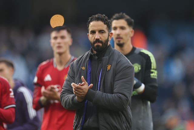 <p>Ruben Amorim now has just eight wins from 31 league matches during his time in charge of United</p>