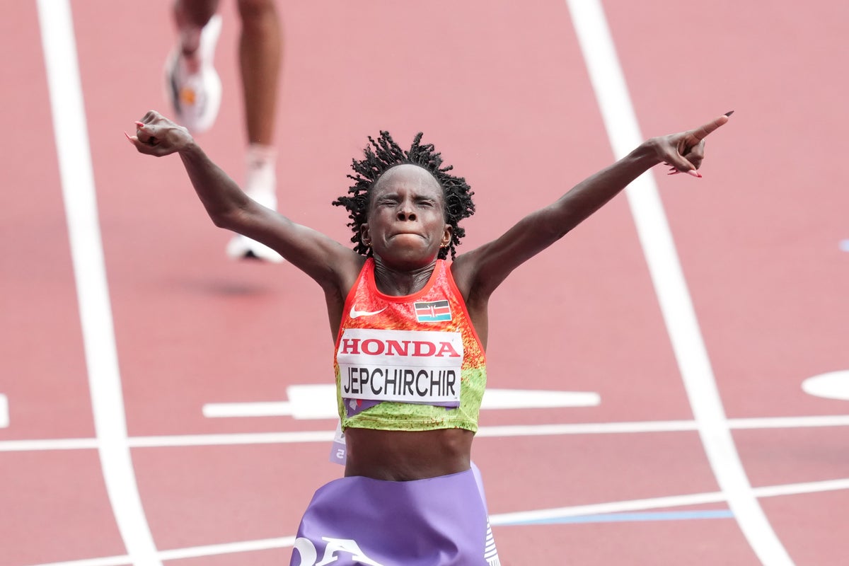 Peres Jepchirchir outduels Tigst Assefa for gold in thrilling marathon sprint finish