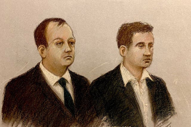 <p>Christopher Berry (left) and Christopher Cash were charged under the Official Secrets Act – before the case collapsed</p>