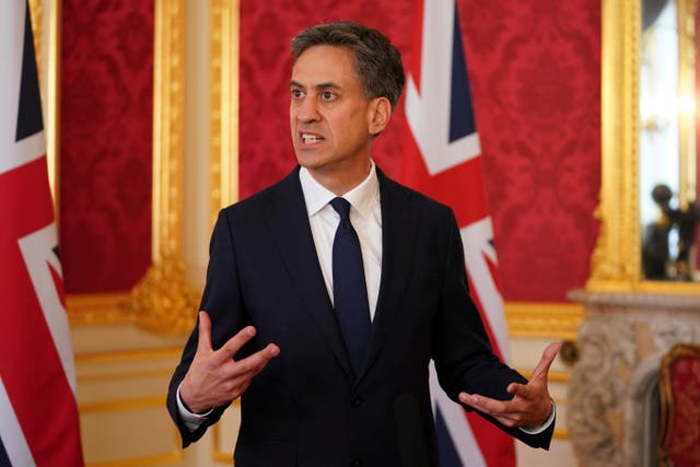 <p>Miliband’s speech comes as Labour have been drawing battle lines at the conference to take on Reform, who they are trailing in the polls</p>