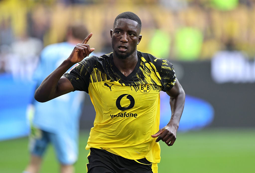 Dortmund striker Guirassy shared the award with Raphinha last season