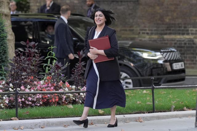 Home Secretary Shabana Mahmood arrives in Downing Street ahead of the first cabinet meeting since Sir Keir Starmer’s reshuffle (Stefan Rousseau/PA)