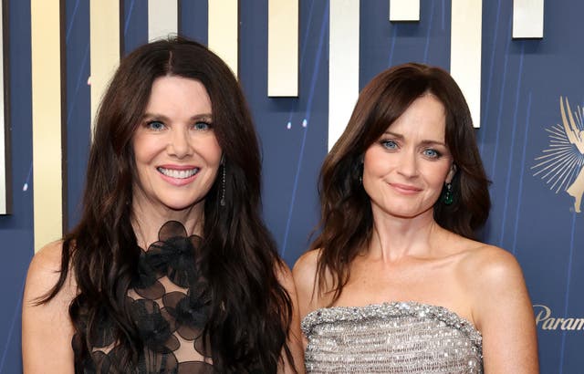 <p>'Gilmore Girls' co-stars Lauren Graham (left) and Alexis Bledel reunited on the 2025 Emmys stage</p>