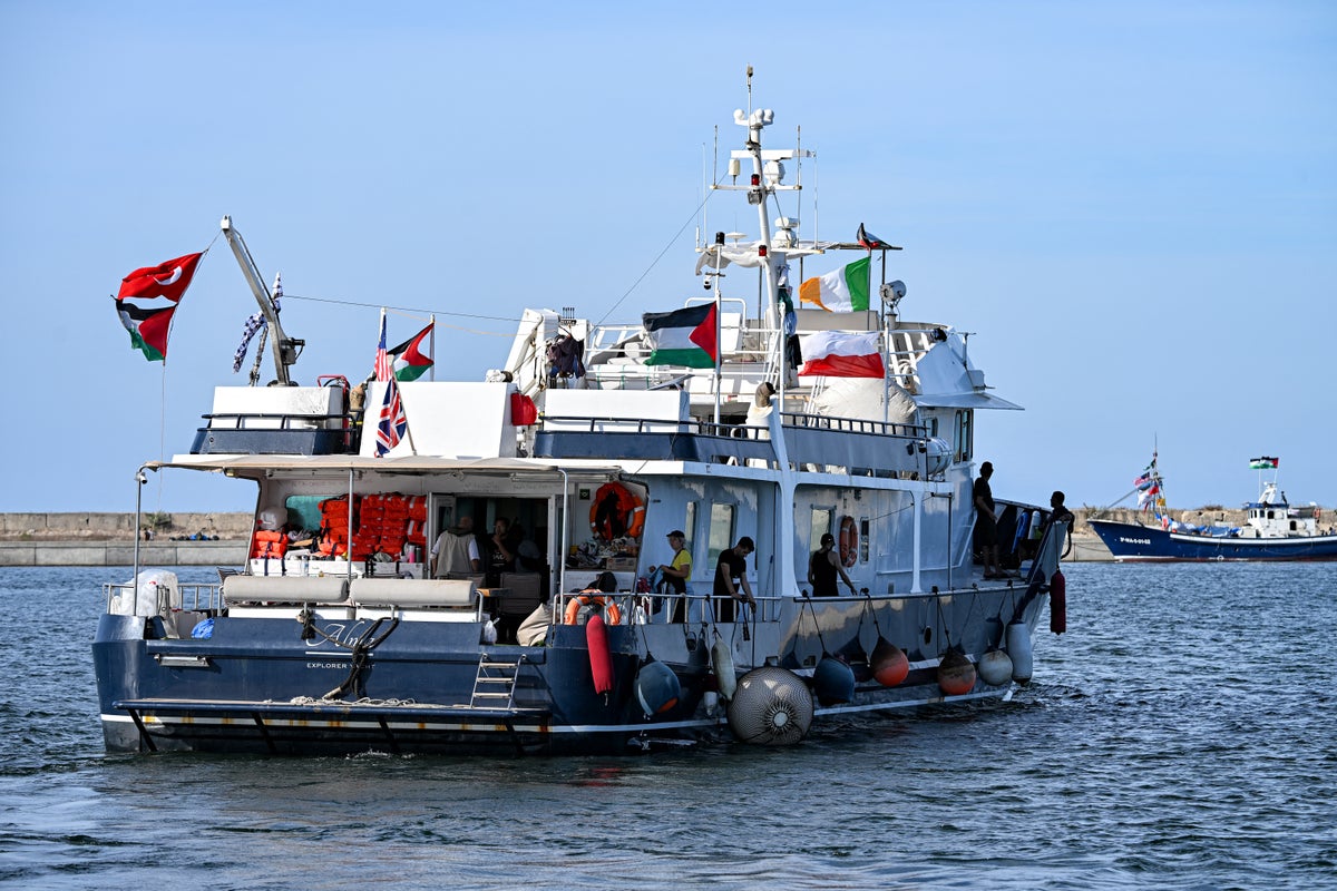 Greta Thunberg’s Gaza-bound aid flotilla hit by drone attack, activists say