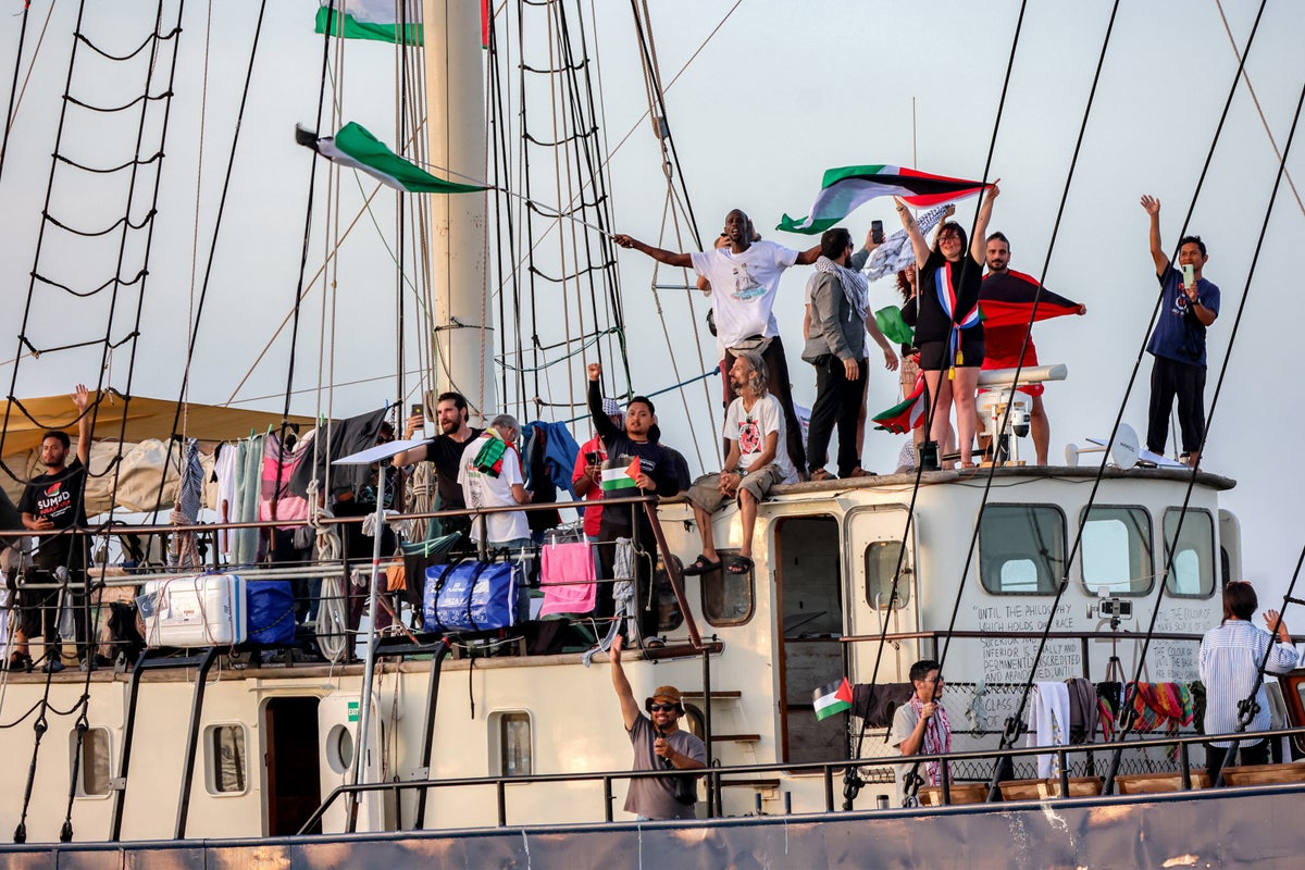 Gaza flotilla – live: Greta Thunberg’s aid vessel declares emergency as it expects Israeli interception imminently