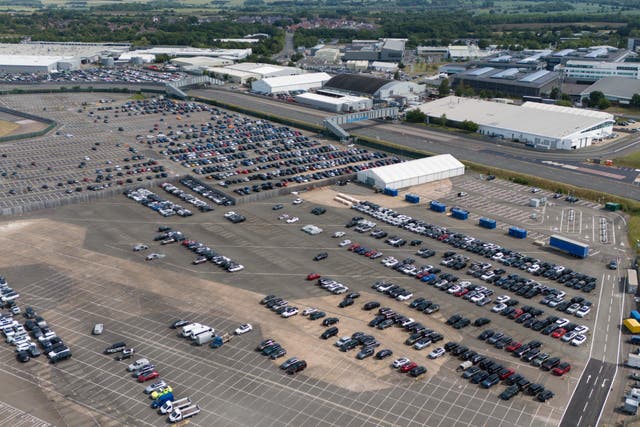 JLR has extended its production pause (Jacob King/PA)