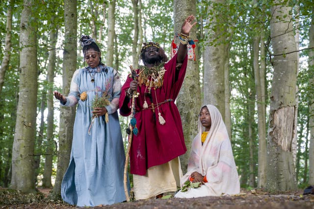 The group have been living in woods near Jedburgh (Jane Barlow/PA)