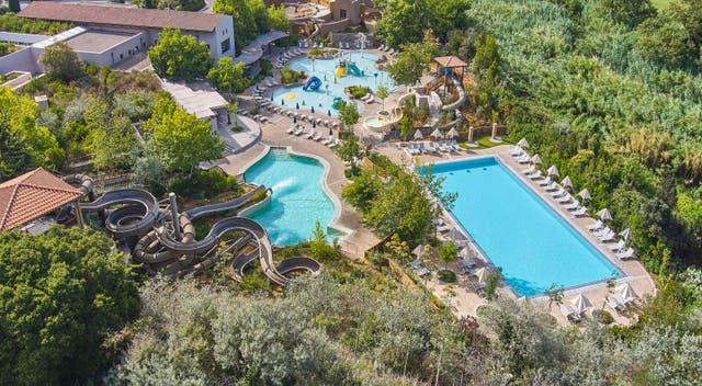 <p>The Westin Resort, Costa Navarino, has waterslides galore</p>