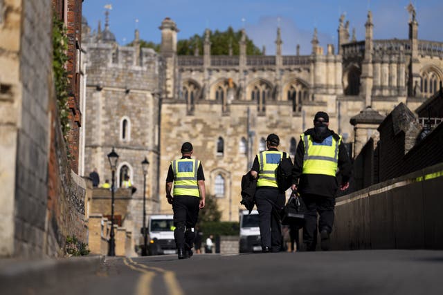A drone pilot has been arrested in Windsor for breaching airspace restrictions in place for US President Donald Trump’s state visit (Jordan Pettitt/PA)