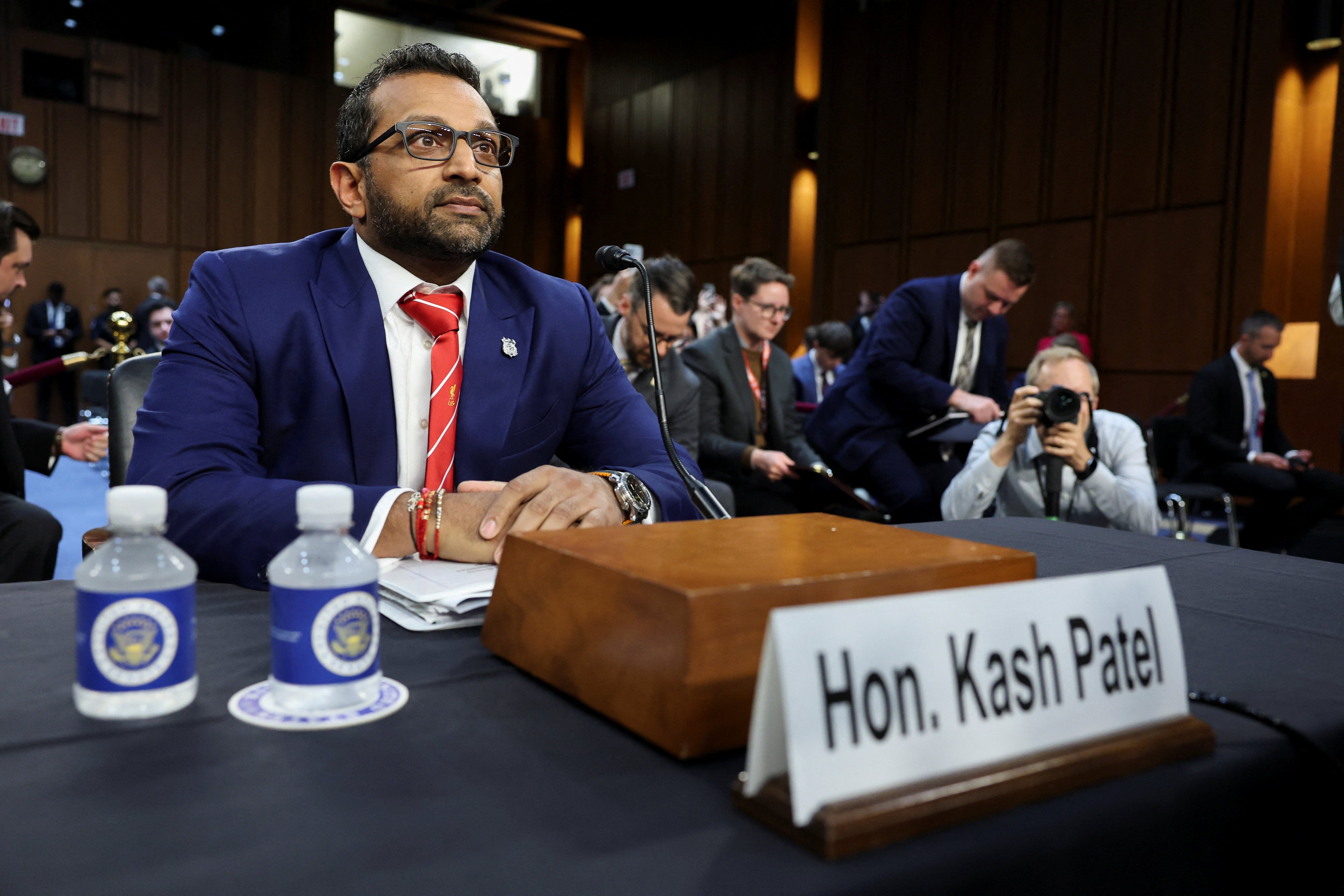 FBI Director Kash Patel testified before the Senate Judiciary on Tuesday.