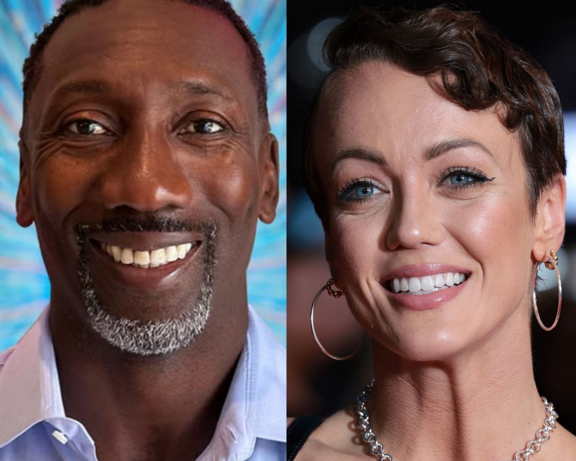 Jimmy Floyd Hasselbaink and Lauren Oakley