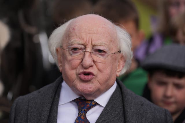 President of Ireland Michael D Higgins (Niall Carson/PA)