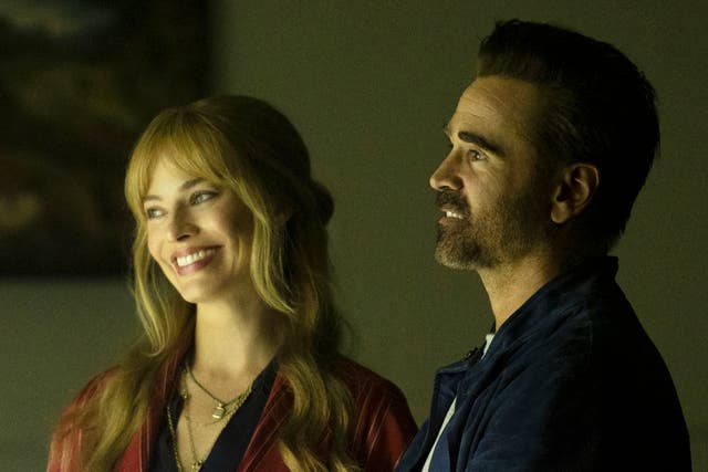 <p>Margot Robbie and Colin Farrell in ‘A Big Bold Beautiful Journey’</p>