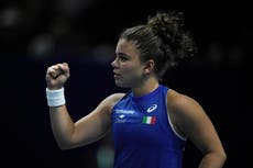 Jasmine Paolini helps Italy survive China scare to reach Billie Jean King Cup semis