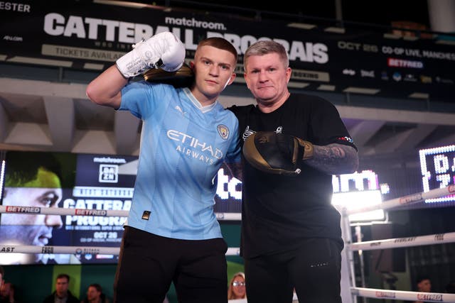 <p>Ricky Hatton’s son, Campbell, followed his father into professional boxing</p>