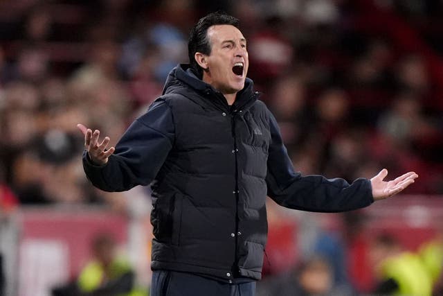 Unai Emery’s side have not won a game this season (Bradley Collyer/PA)