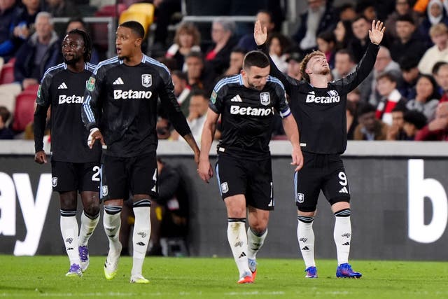 Harvey Elliott’s goal was not enough for Aston Villa (Bradley Collyer/PA)