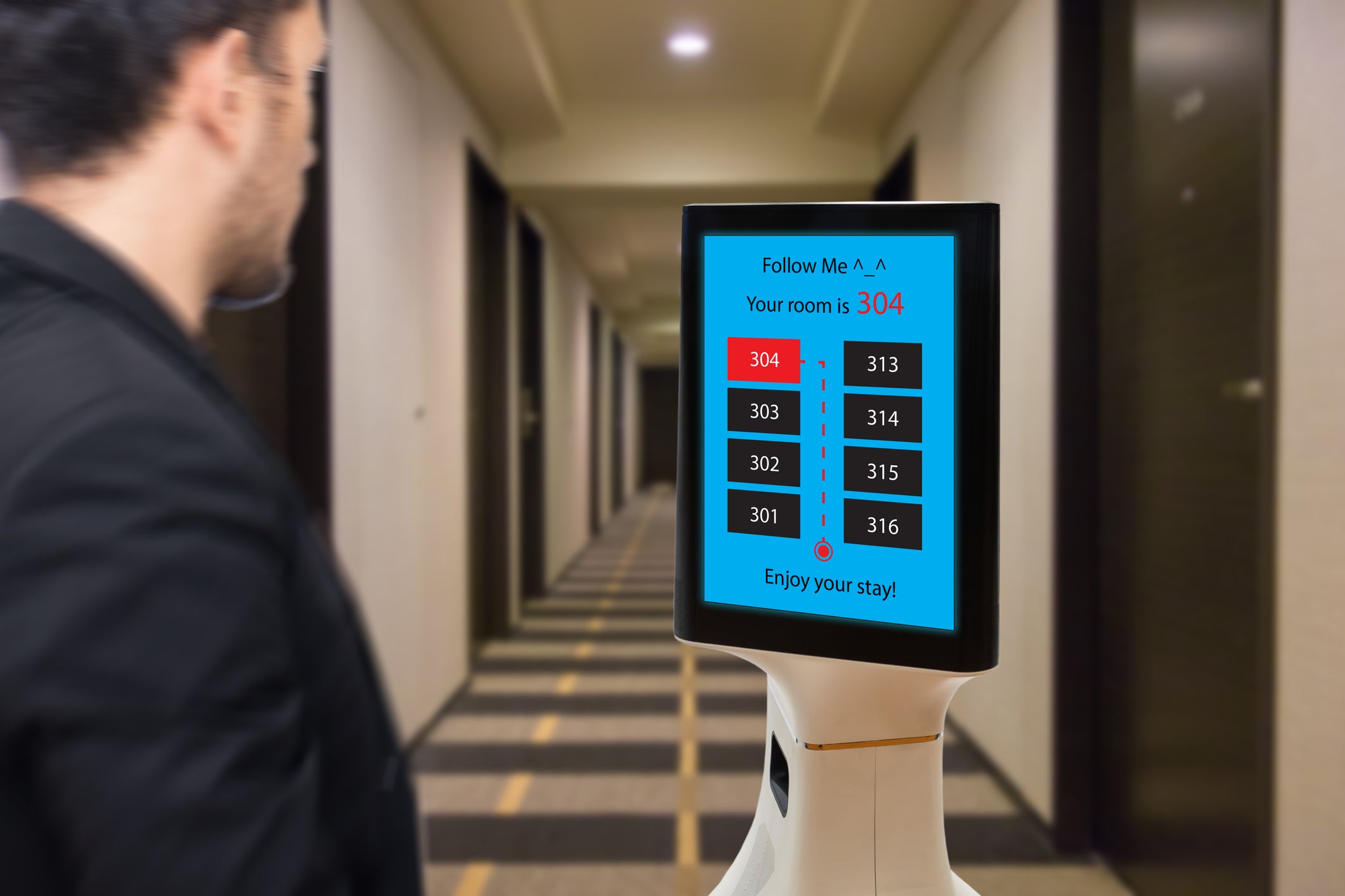 According to a survey, 56 percent of hotels feel pressure to continually upgrade their technology, with some even investing in robot butlers