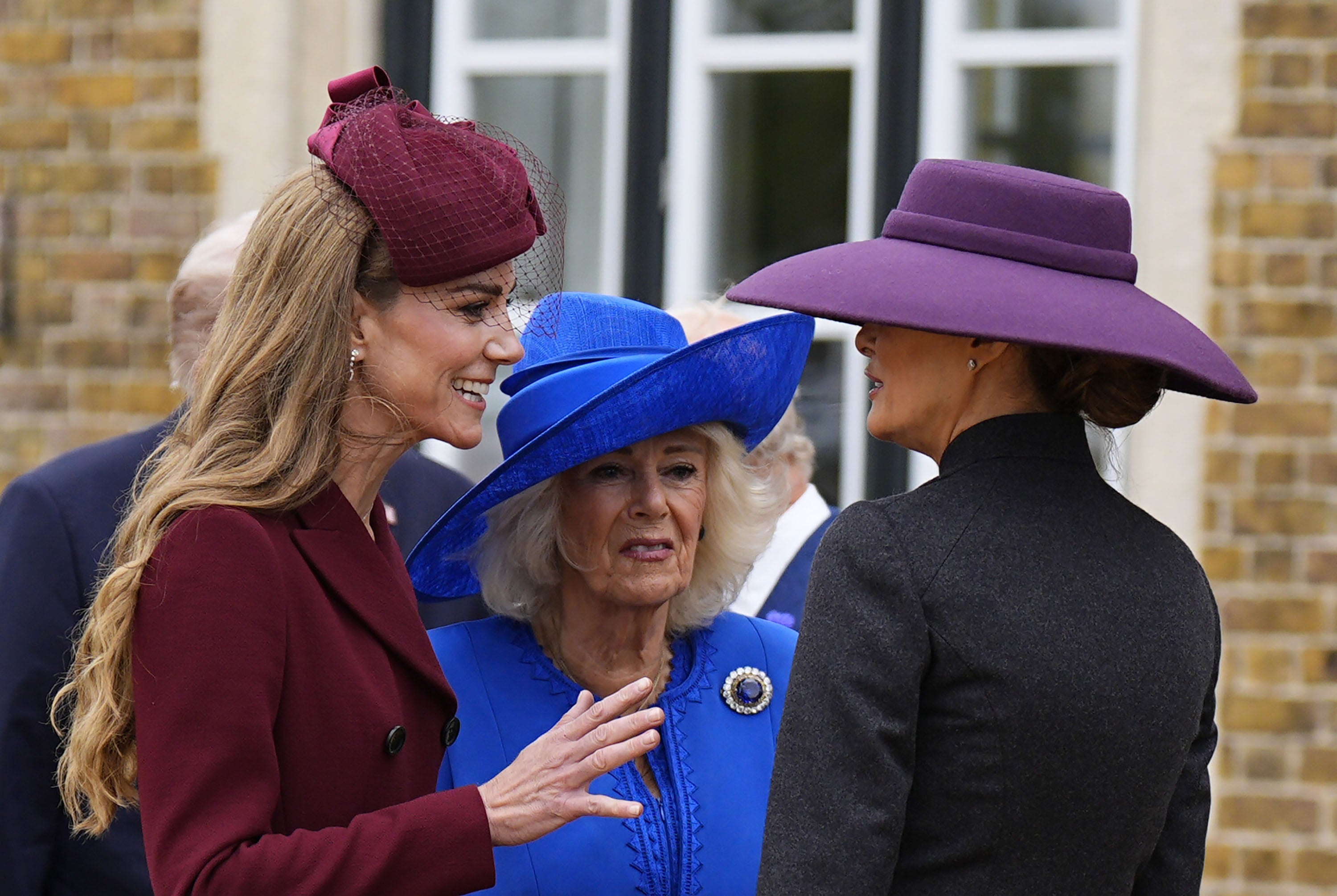 Catherine, Princess of Wales, Queen Camilla and First Lady Melania Trump