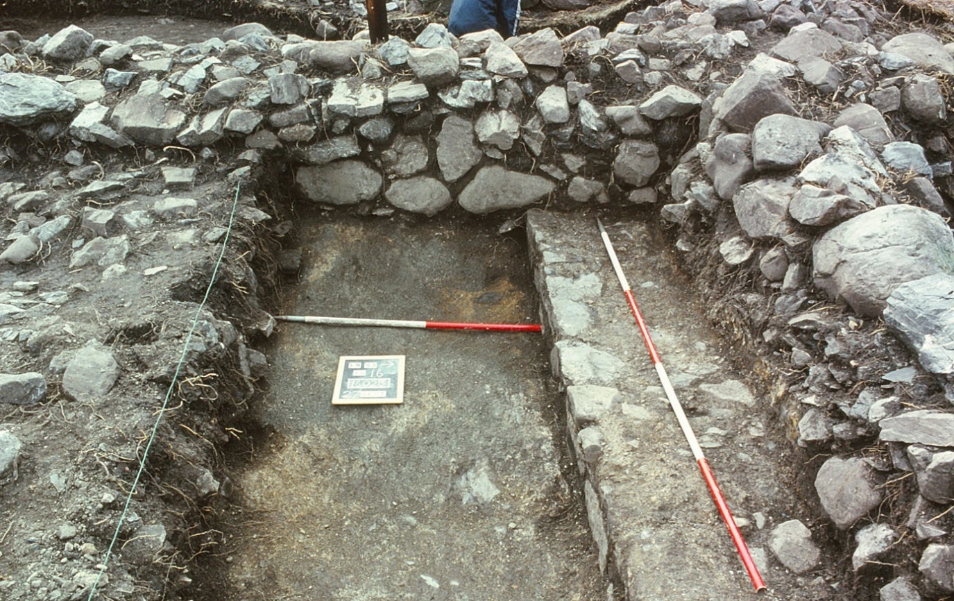 Überreste des Schlosses in Finlaggan